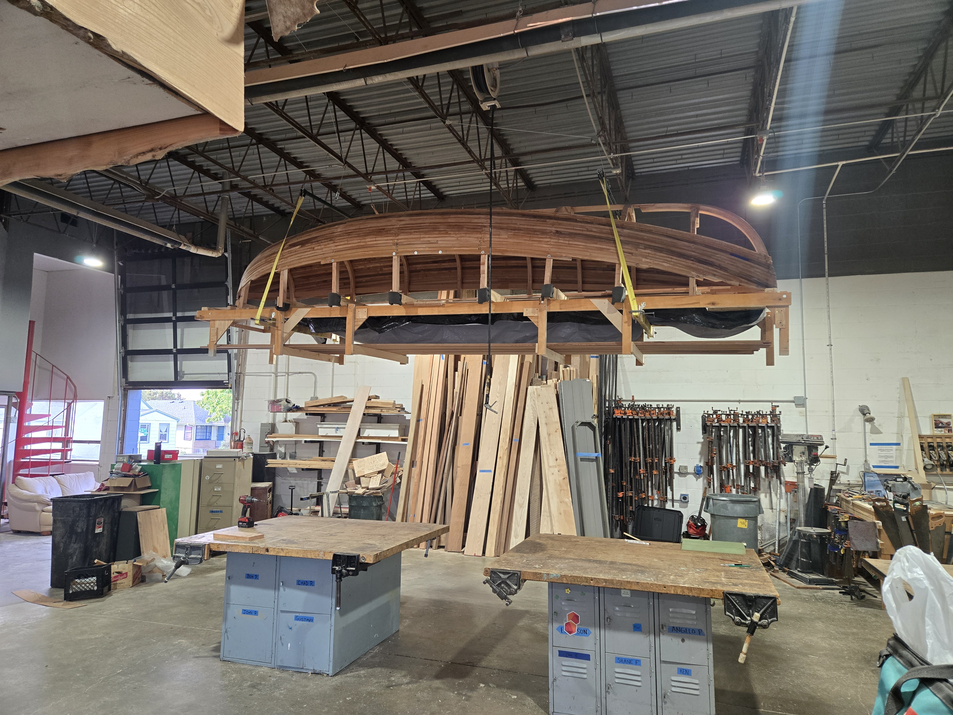 Raising the boat to the rafters