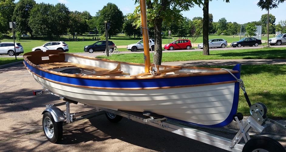 Rosina on the trailer before launch