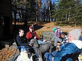 Fall trip to Manitowish with friends Nyla, Bruce and Vicki - enjoying the nice fall day.