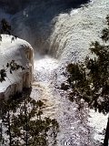 One of the many falls along the river gorge - as it changes from winter to spring.